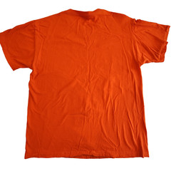Jerzees Hi Densi-T Shirt Mens L Orange I’m Scary Without a Costume Graphic Print