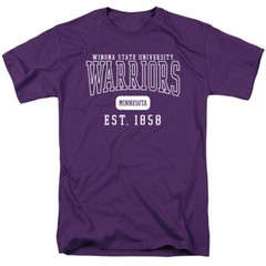 Winona State University Adult T-Shirt Est. Date, Purple, S-4XL