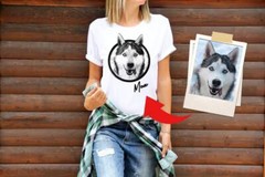 Custom dog shirt Personalized dog shirt Personalized Dog Face T-shirt, Dog