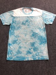 American Fighter Aqua White Crystal Wash Short Sleeve Size M