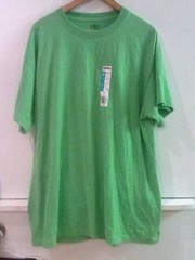 Adult solid Kiwi green tee t-shirt unisex Adult XL Extra Large NWT New