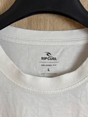 Rip Curl Surfboard Vintage T Shirt Mens Size L White Relaxed Fit Big Logo