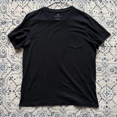 Mack Weldon Black Crew Pocket T Shirt, X-Large But Runs small, See #’s