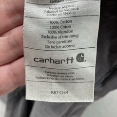 VTG Carhartt Gradient Sun Faded Pocket Front Worn WIP Workwear T-Shirt Size L
