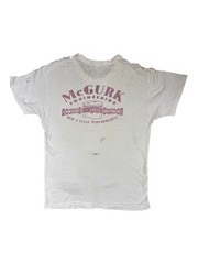 Vintage 50s Mcgurk Hot Rod Speed Racing Water Print Medium Distressed Shirt USA