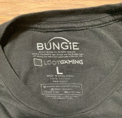 Bungie Men’s Large “DESTINY” video game graphic T-shirt black short sleeve
