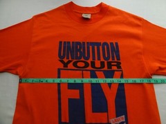 Levi’s 501 Delta L Unbutton Your Fly 1990 90s Single Stitch 50/50 Tee T-Shirt
