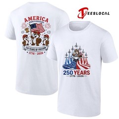 Buc ees 250 years America anniversary graphic T-Shirt S-5XL