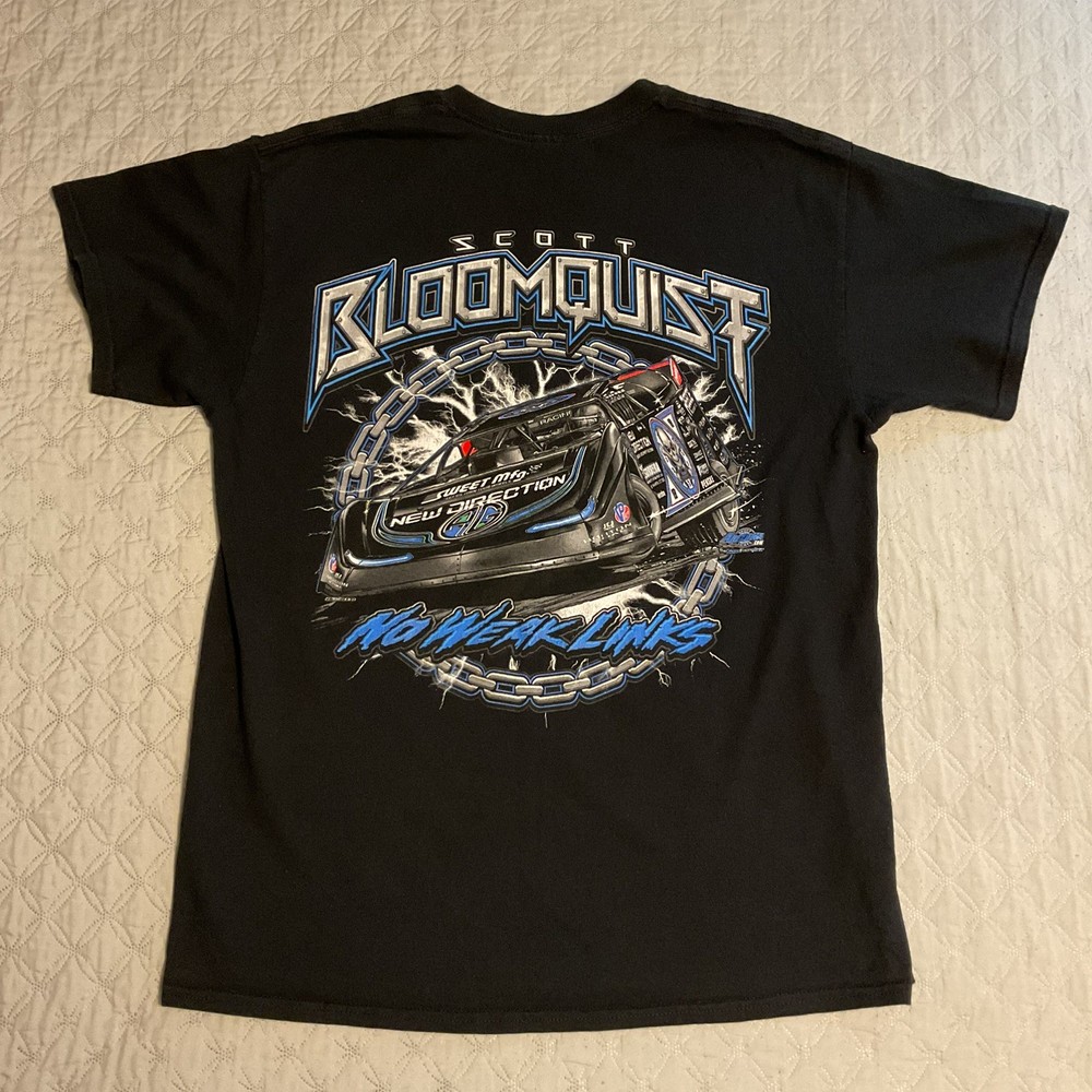 Scott Bloomquist Weak Links Dirt Track Racing Double Sided Tshirt Adult Large