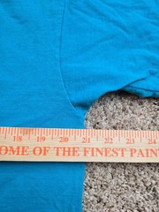 Vintage Rodeo America T Shirt Mens Large Teal Blue 90s Single Stitch Anvil USA