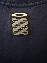 Oakley Men’s Blue Graphic Print Logo Crew Neck Short Sleeve T-Shirt Size L