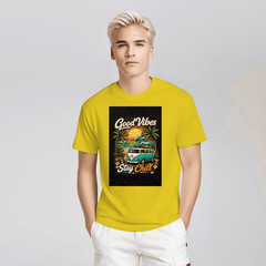 1 Pack Crew Neck For Men’s 100% Cotton Soft T-Shirt Designed Tee