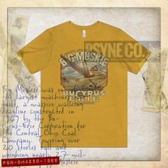 Big Muskie Model 4250-W Dragline 1969 Vintage Men’s T-Shirt