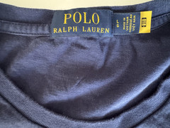 Polo Ralph Lauren Men’s Navy Big Pony Player Signature Logo Graphic Sz Large