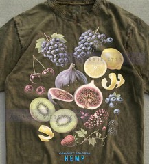 Fresh Fruit Fig Grape Lemon Kiwi Healthy Food Produce Comfort Tee