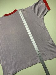 True Vintage 1970s Tribune Newspaper Ringer T-Shirt Single Stitch Acrylic Boxy