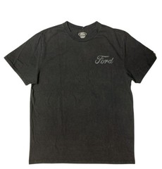 Licensed Men’s Moto Relaxed Fit Short Sleeve Graphic Tee Large Black Bronco