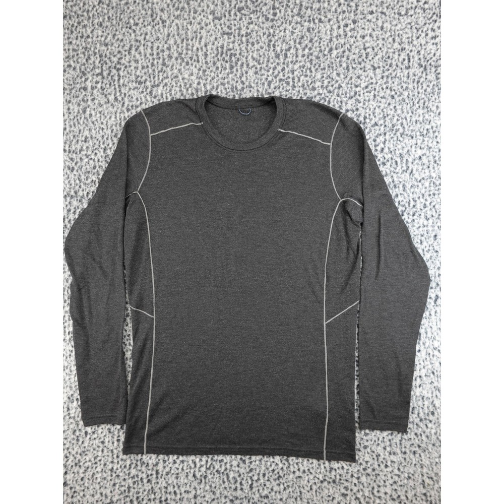 Kuhl Thermal Top Mens Small Dark Gray Excellent LS Base Layer Thumbholes