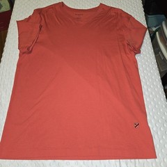 Cremieux Men’s V-Neck T-Shirt Red Short Sleeve Size Medium Stretch Cotton