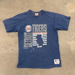Vintage 80’s Detroit Tigers Single Stitch T Shirt Adult Size L 1989 Nutmeg MLB