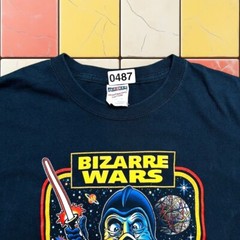Vintage Y2K Ripley’s Bizarre Wars Graphic Tee M Sci-Fi Parody Star Movie Shirt