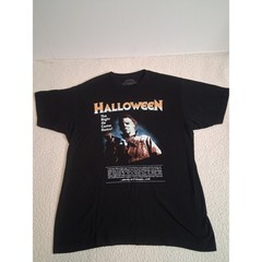 Halloween Michael Myers Movie Graphic T-Shirt Mens Large Black Horror Film Tee