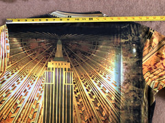 Empire State Building Lobby ESB Graphic Men’s T Shirt Made in USA Art Deco Multi