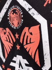 AMERICAN FIGHTER Men’s T-Shirt FAIRBANKS Athletic Biker Black MMA S-5XL