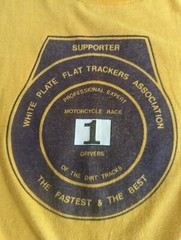 Vintage White Plate Flat Trackers Assn Sturgis, SD 1970’s Rare Motorcycle Racing