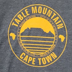 Table Mountain Capetown “Wonder of Nature” T-Shirt Charcoal Heather Gray Small