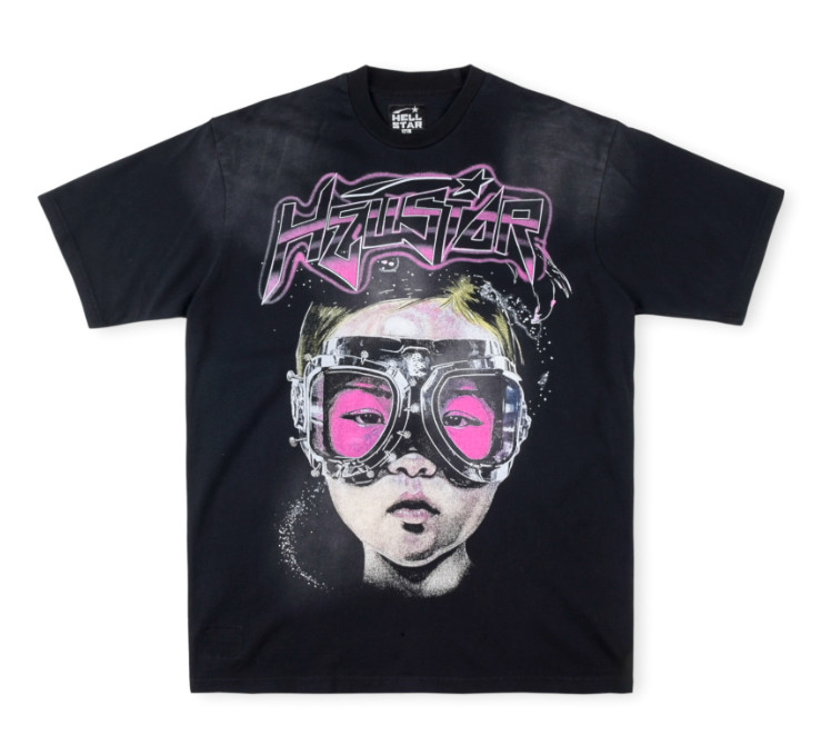 Hell Vintage star T-Shirt Girl Washed Water Made Old Style Short Sleeve T-shirt