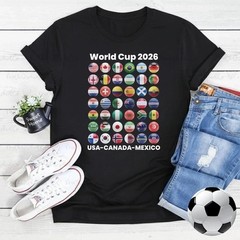 Soccer Shirt World Cup 2026 all Country Ball Football Fan
