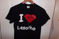 Lesotho Tee – I Love Lesotho Africa Souvenir Heart Country Black T Shirt Small