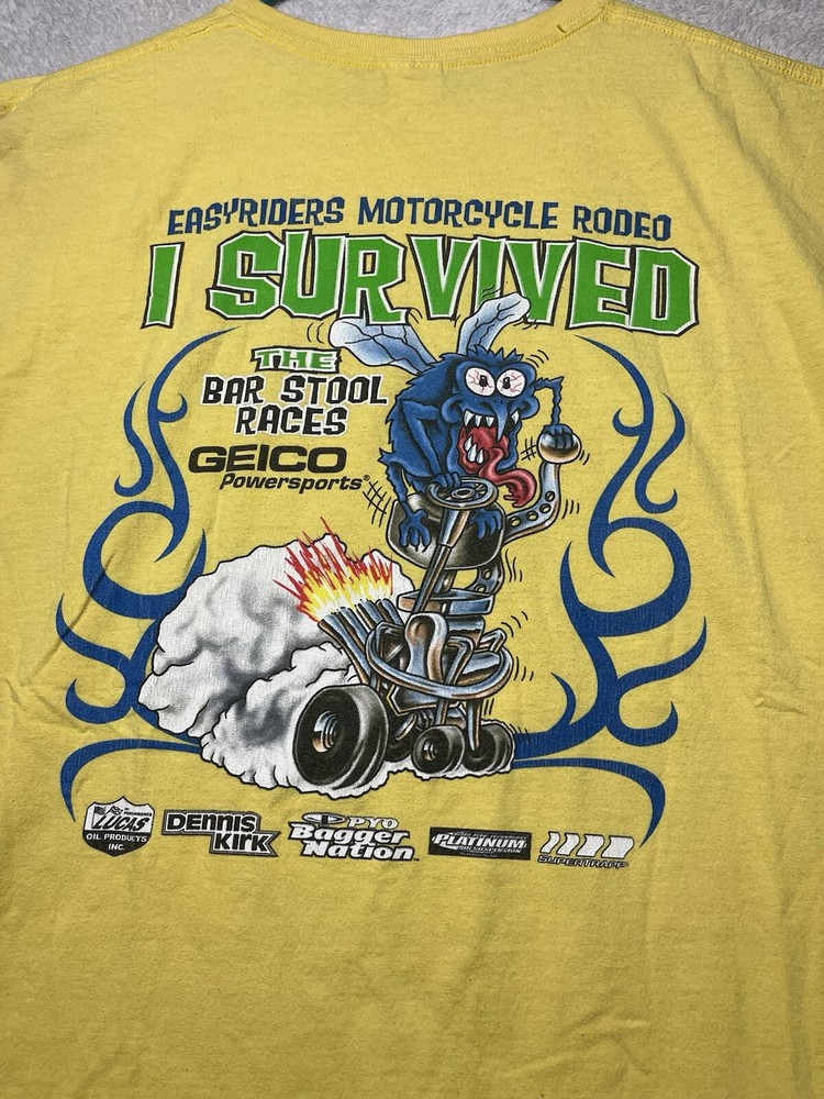 Easyriders Rodeo Tour Official Barstool Racer Sleeveless Muscle Gym Shirt 3XL