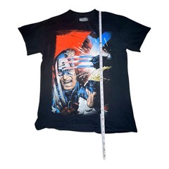 Captain America Vs Wolverine Men’s Shirt Size MD 38/40 Marvel Black Graphic