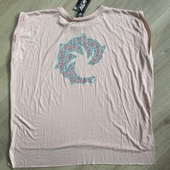 Wave Riding Vehicles WRV WOMENS Capped Sleeve Surf T-Shirt Made In USA NWT XL