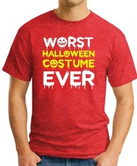 WORST HALLOWEEN COSTUME EVER T-SHIRT > Funny Slogan Novelty Geek Nerd Men’s Top