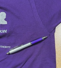 Screen Stars Large Purple Single Stitch Graphic Print Student Energy Research