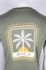 RVCA Men’s Shaylen Graphic T Shirt Short Sleeve Green Heather 50/50 Cotton/Poly