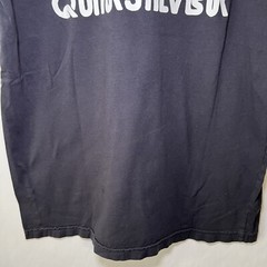 Quiksilver Modern Fit T Shirt Mens Size Medium Navy Blue Double Sided Slim SS