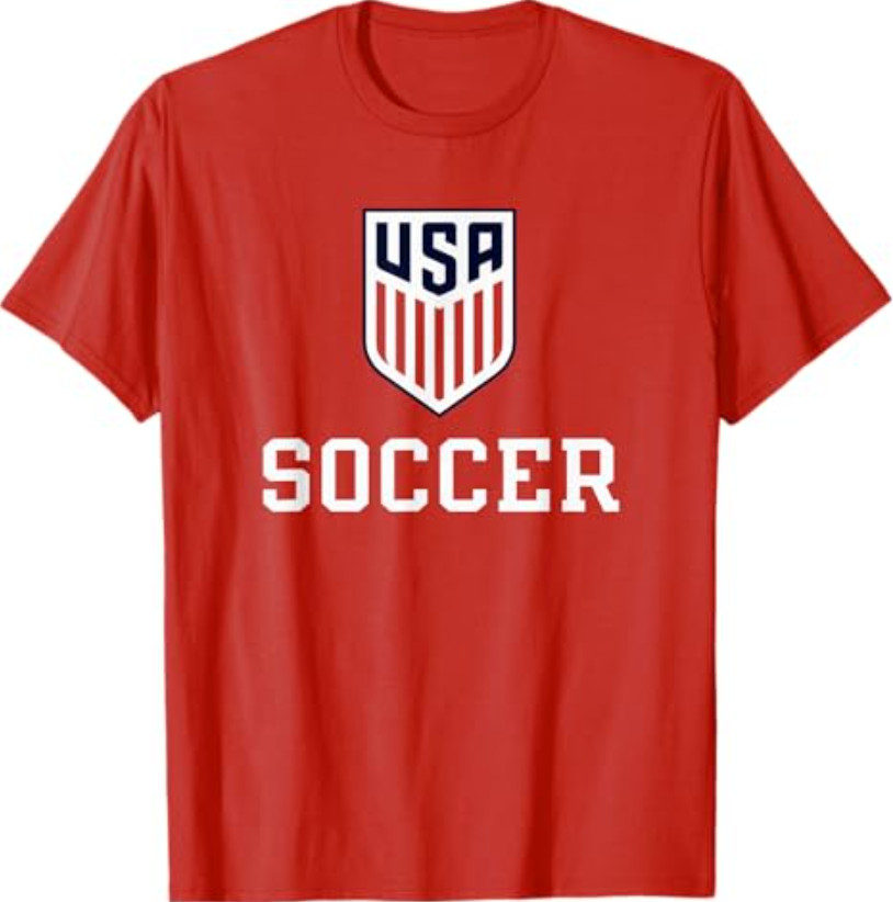 United States Soccer Icon Red USMNT Officially Licensed T-Shirt