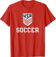 United States Soccer Icon Red USMNT Officially Licensed T-Shirt