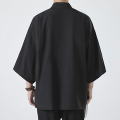 Comfy Fashion Shirt Jacket Yukata 3/4 Sleeve Cardigan Coat Japanese Kimono