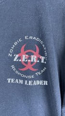Gildan Shirt Mens XL Blue Zombie Eradication Response Team Leader Graphic Tee