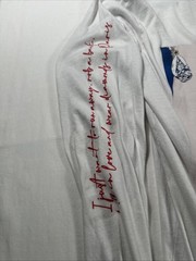 Diamond Paris Long Sleeve Graphic T-Shirt White Size Small