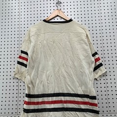 Vintage Minor Hawks Hockey Jersey Mens Large Beige TRUE Vintage Made uSA