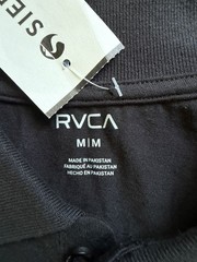 RVCA Mens Medium Black Day Dream Polo SS Brand New NWT