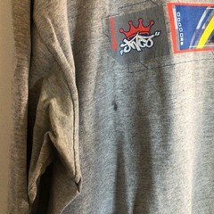 Vintage JNCO Jeans Long Sleeve Shirt Size Large Gray 2000 Y2K Made In USA