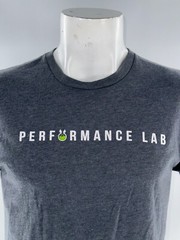 Performance Lab Next Level Short Sleeve T-Shirt Men M Gray Cotton Poly YGI I4-96