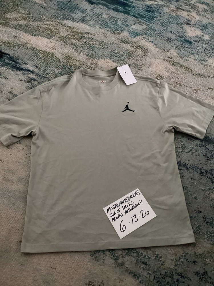 NWT Nike Air Jordan Jumpman EMB T-Shirt Spruce Fog Black Mens Size M FREE SHIP!!